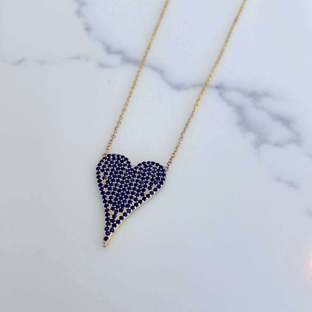 Adina’s Jewels Elongated Heart Necklace